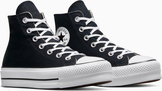 Converse Chuck Taylor All Star Lift Hi Hoge sneakers - Dames - Zwart - Maat 37 - Converse