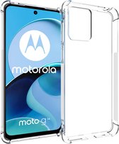 iMoshion Hoesje Geschikt voor Motorola Moto G14 Hoesje Siliconen - iMoshion Shockproof Case - Transparant