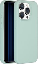 Accezz Hoesje Geschikt voor iPhone 15 Pro Hoesje Siliconen - Accezz Liquid Silicone Backcover Geschikt voor MagSafe - blauw