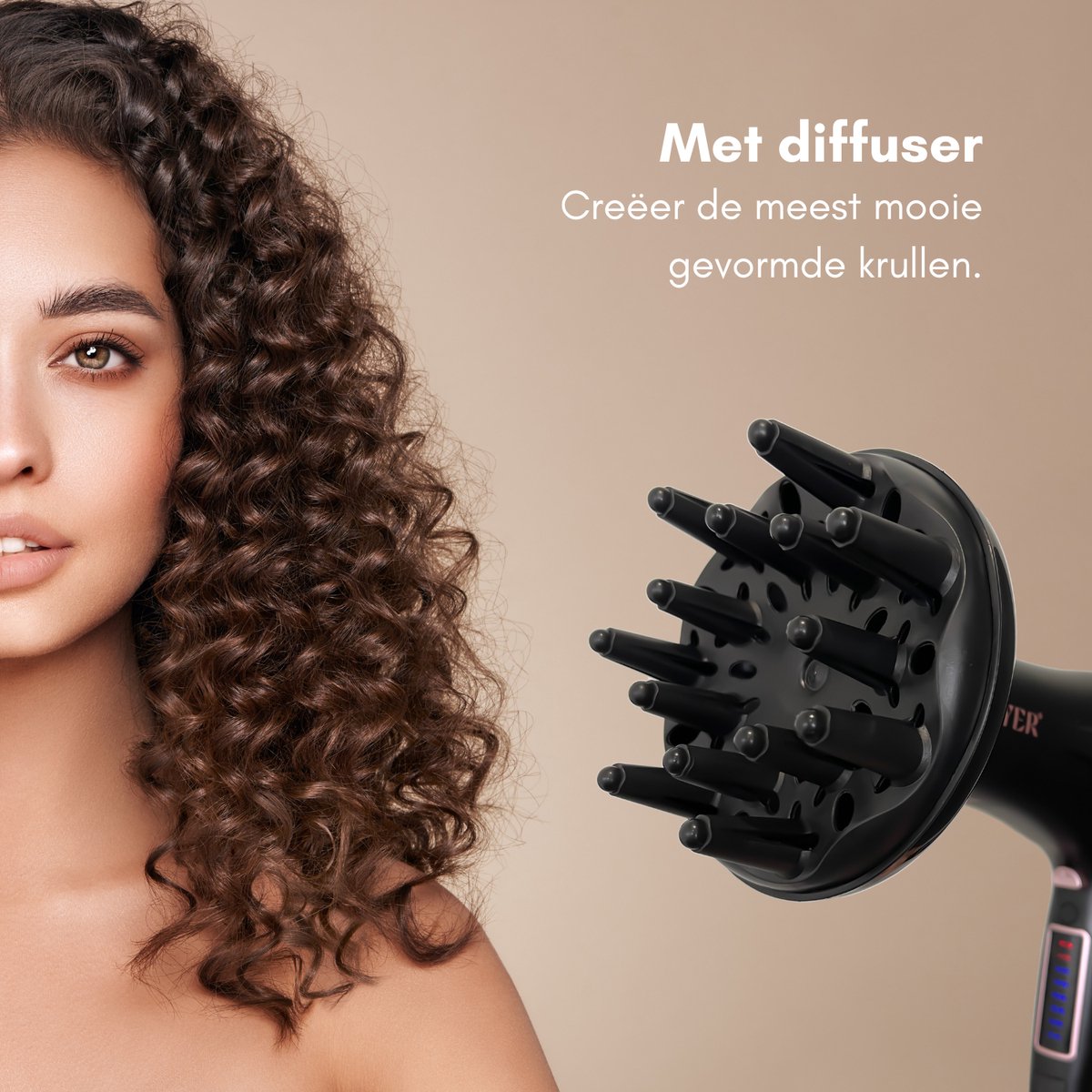 RYER Haardroger PRO met LED Display en 8 Standen - afbeelding 2