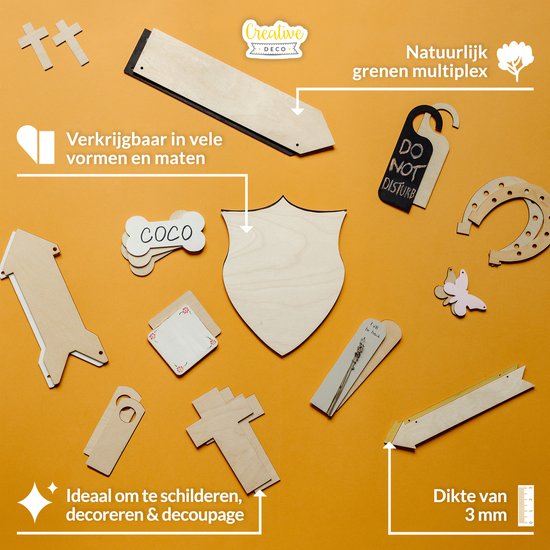 92 stuks knutselset voor kinderen, meisjes, hout, knutselen, kinderen