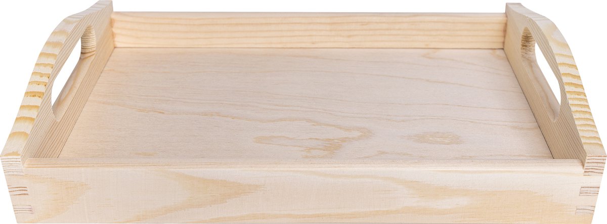 Creative Deco Kleine Houten Dienblad Thee Ontbijt | 30 x 20 x 6,3 cm | Handvatten — cadeau in Koken & Dineren - foto 8