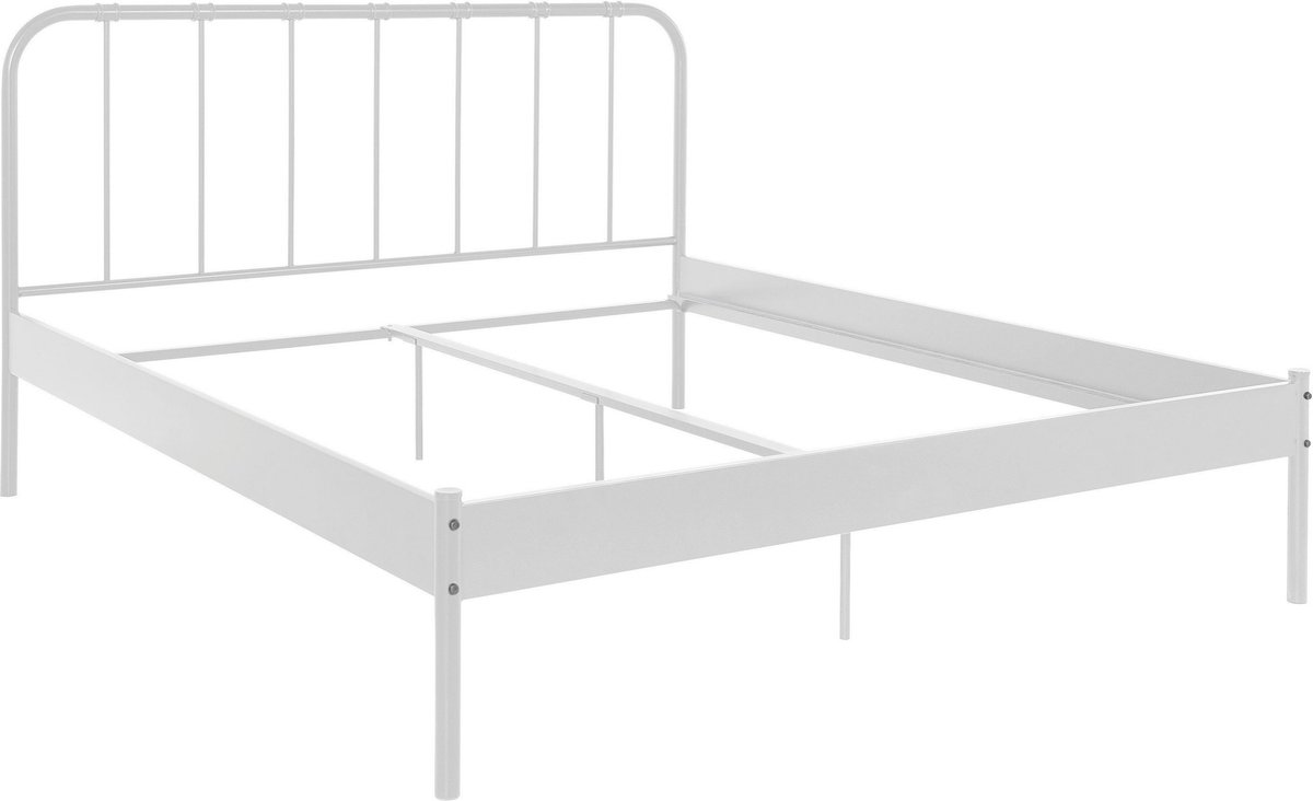 Notio Living Aaron-Bed - Wit Metaal - 180x200