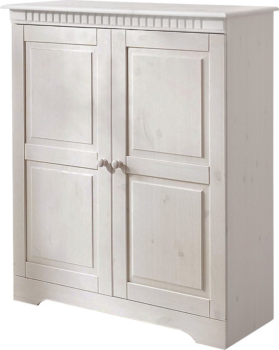 Cubrix-Commode 2 Deurs Pine/MDF Wit