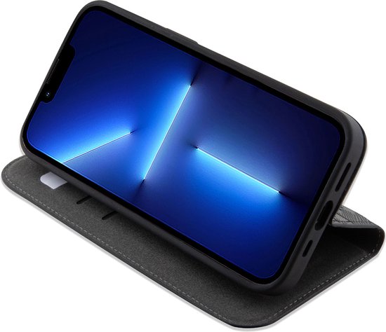 Étui iPhone 14 Pro Bookcase hoesje - Karl Lagerfeld - Zwart uni - Similicuir