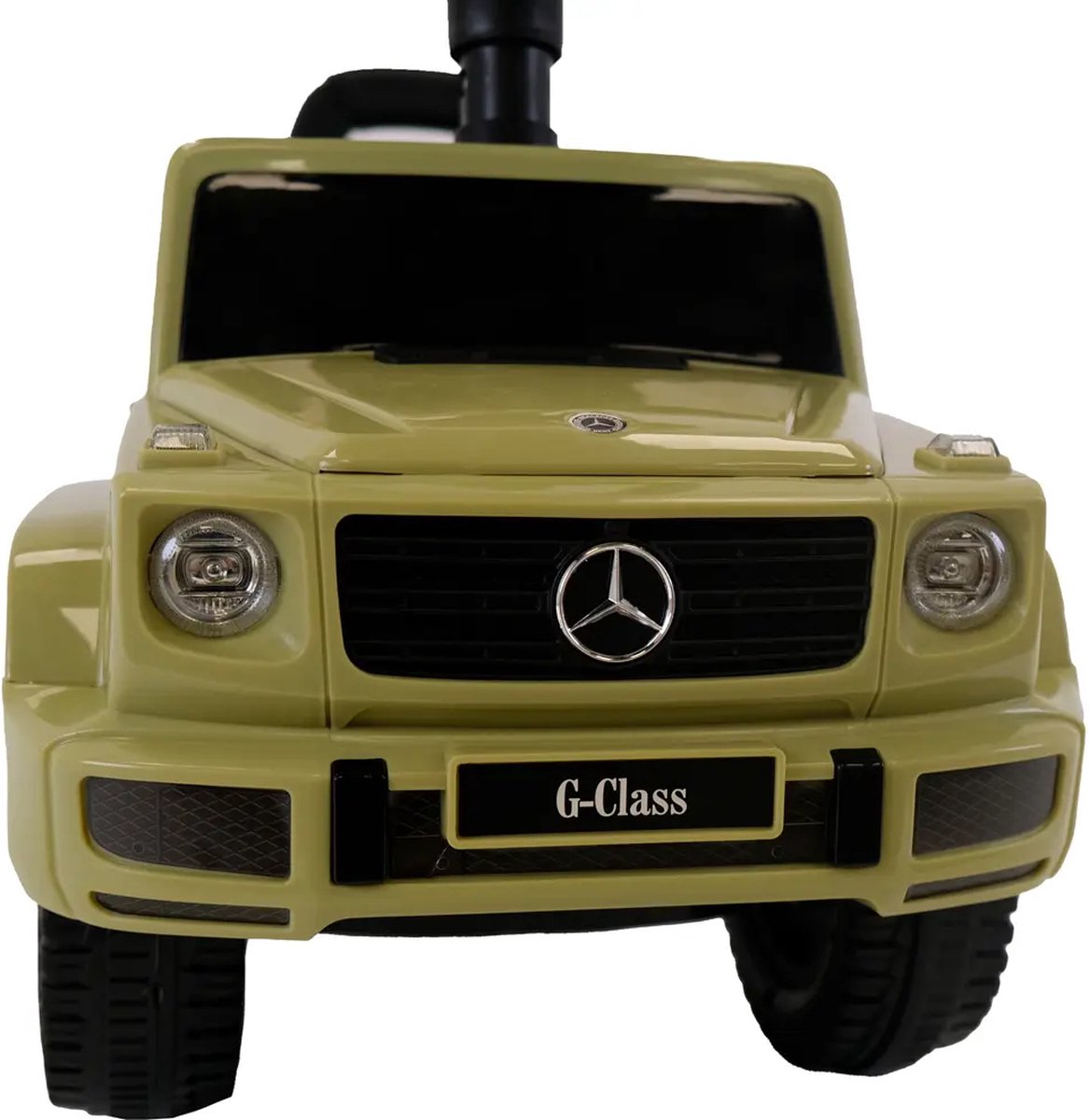 Bandits & Angels Loopauto Mercedes Benz G350D Retro Groen met Claxon vanaf 1 jaar voor Jongens en Meisjes - Stimuleert Motorische Vaardigheden - Loopwagen 24 cm - Groene Loop Auto — afbeelding 10