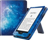 Case2go - E-reader Hoes geschikt voor Kindle Paperwhite (2021) - Sleepcover - Auto/Wake functie - Met handstrap - Midnight