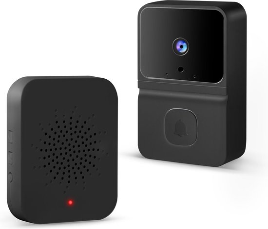 Delight Video Deurbel met Camera En Wifi - Intercom - HD - Nachtzicht - Deurbellen met Camera - 55385BK van Delight — afbeelding 2