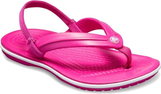 Crocs - Crocband Strap Flip - Kids Slippers - 22 - 23 - Roze | bol.com