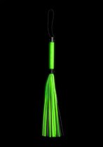 Shots - Ouch! OU756GLO - Flogger - Glow in the Dark - Neon Green/Black