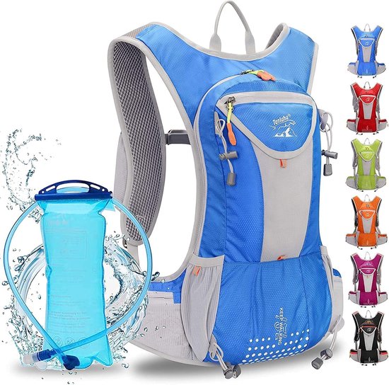Hydration Pack rugzak met 2L BPA-vrije blaas, verstelbare gewatteerde