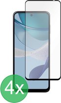 Full Screenprotector 4x Geschikt voor: Motorola Moto G53 - screen protector - volledige glas - bescherming - beschermglas - ZT Accessoires