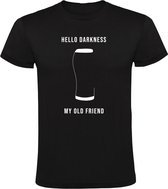 Hello darkness my old friend Heren T-shirt - feest - drank - bier - alcohol - party - verjaardag - humor - grappig