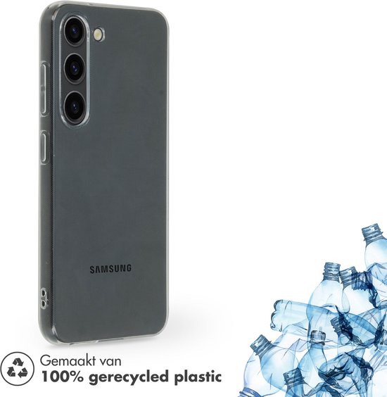 Accezz Hoesje - Geschikt voor Samsung Galaxy S23 - 100% recycled Clear Backcover - Transparant