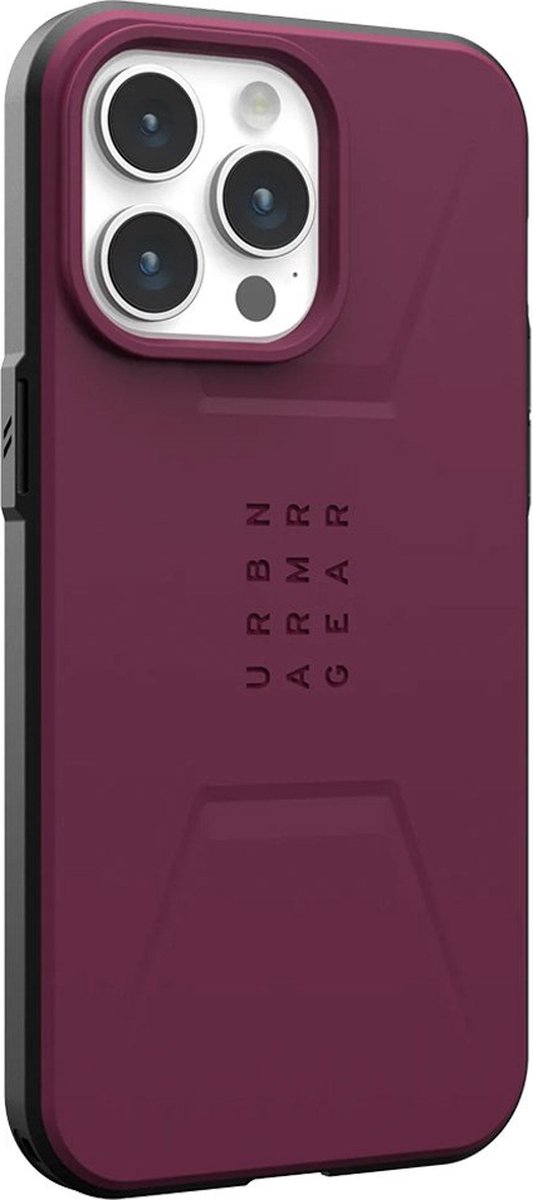 Urban Armor Gear Uag - Civilian Magsafe Case For Apple Iphone 15 Pro Max -  Bordeaux 114295119049