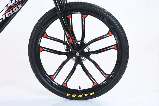 Cyclux Road Bike Jongensfiets Mtb 24 Inch 21 Speed Shimano Rood