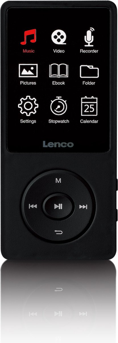 Lenco Xemio-768 Lime - Lecteur MP3 Bluetooth avec batterie rechargeable et  carte MicroSD 8 Go