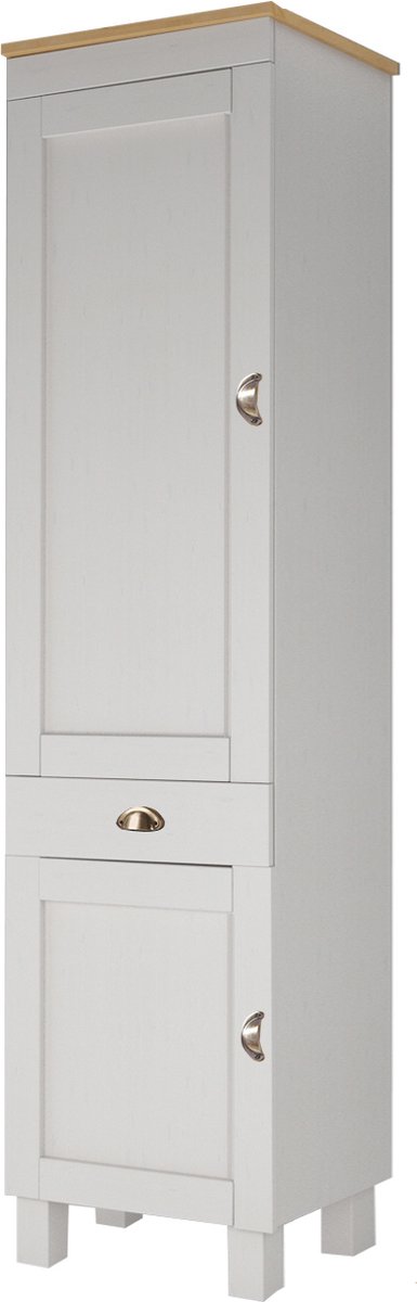 Toscana-Wandkast - Wit/Honing Grenen