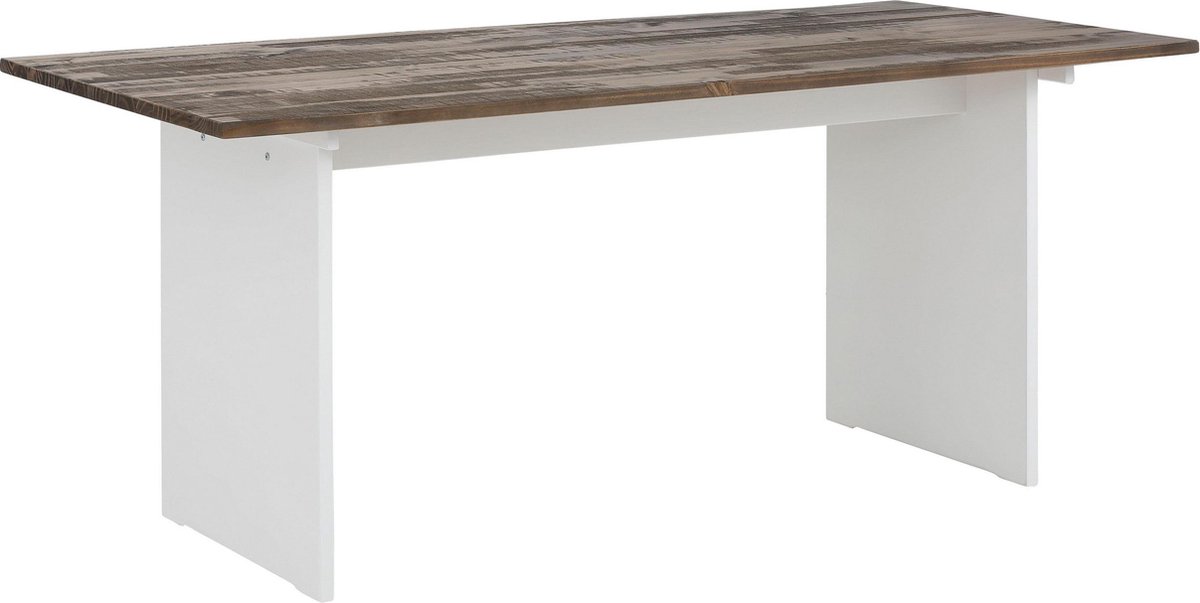 Notio Living Morgan-Eettafel - 180 cm - Bruin/Wit