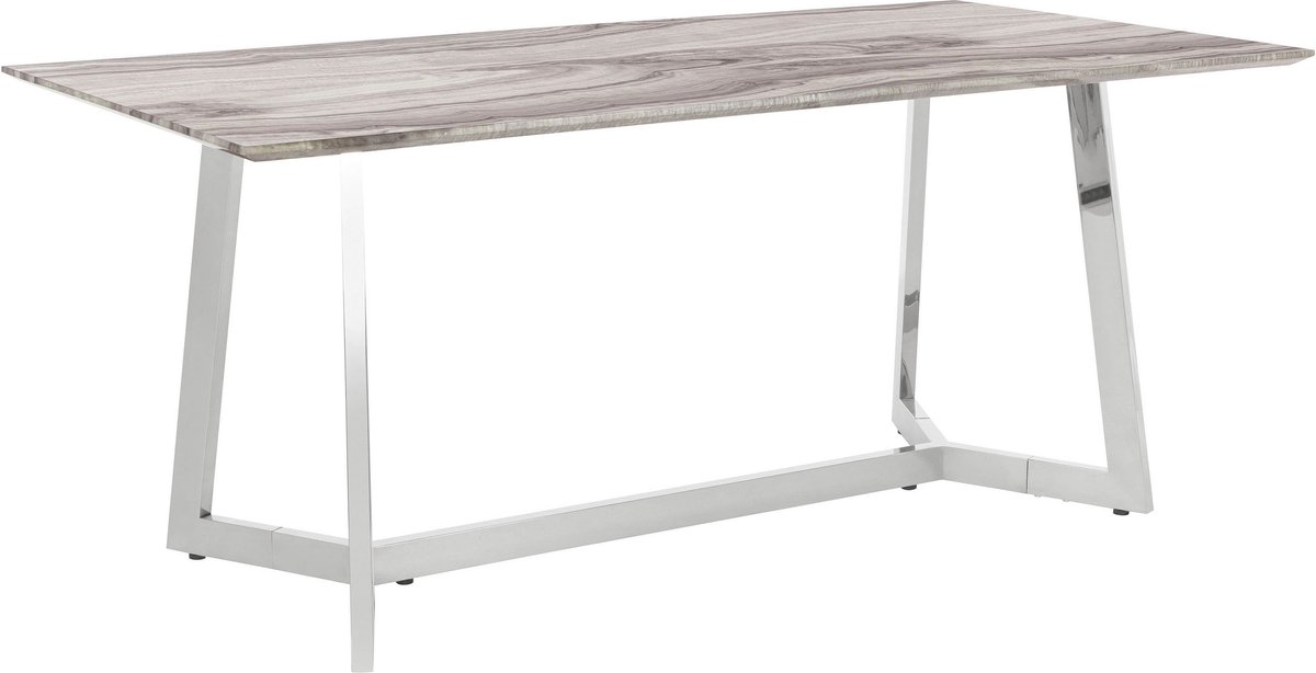 Notio Living Tinto-Tafel - 180 cm - Marmerlook Grijs