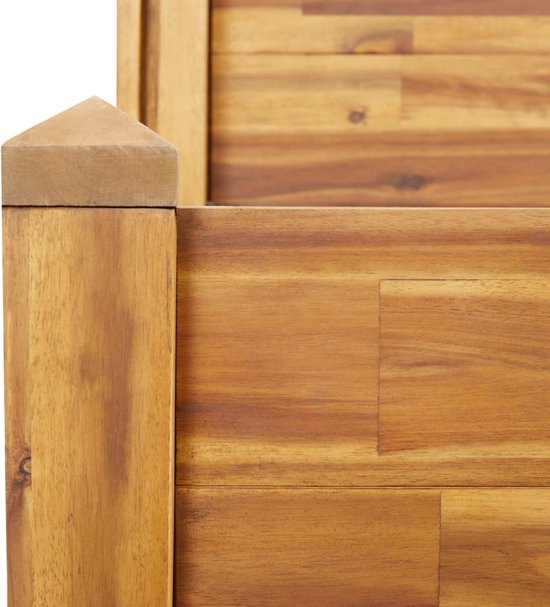 The Living Store Jardinière en bois - 110 x 75 x 84 cm - bois d'acacia massif