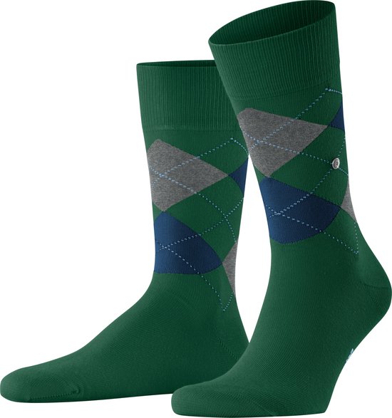 Burlington King One size duurzaam biologisch katoen sokken heren groen - Maat 46-50