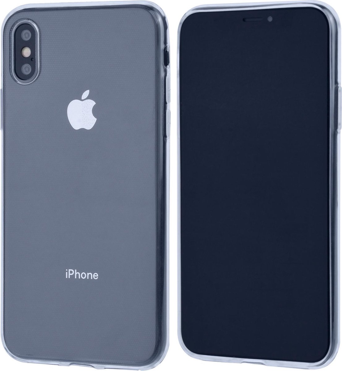 Binnenstructuur Transparant TPU Backcover voor Apple iPhone X-iPhone Xs