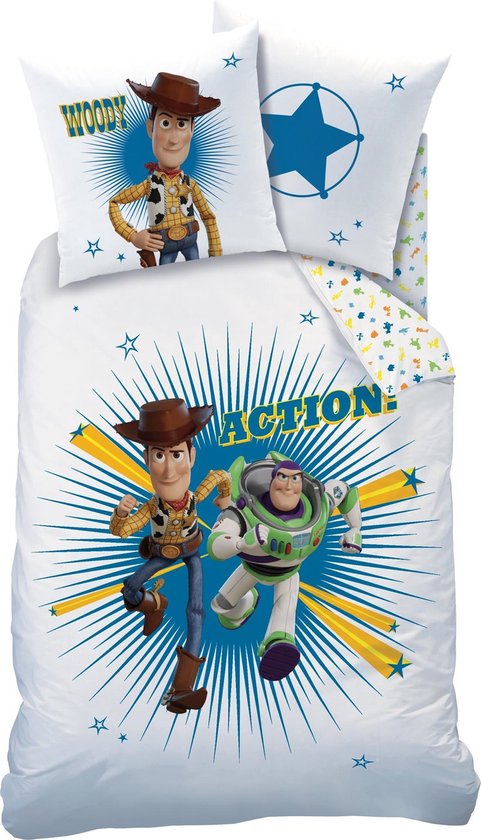 Toy Story Action Dekbedovertrek - Eenpersoons - 140 x 200 - Multi | bol.com