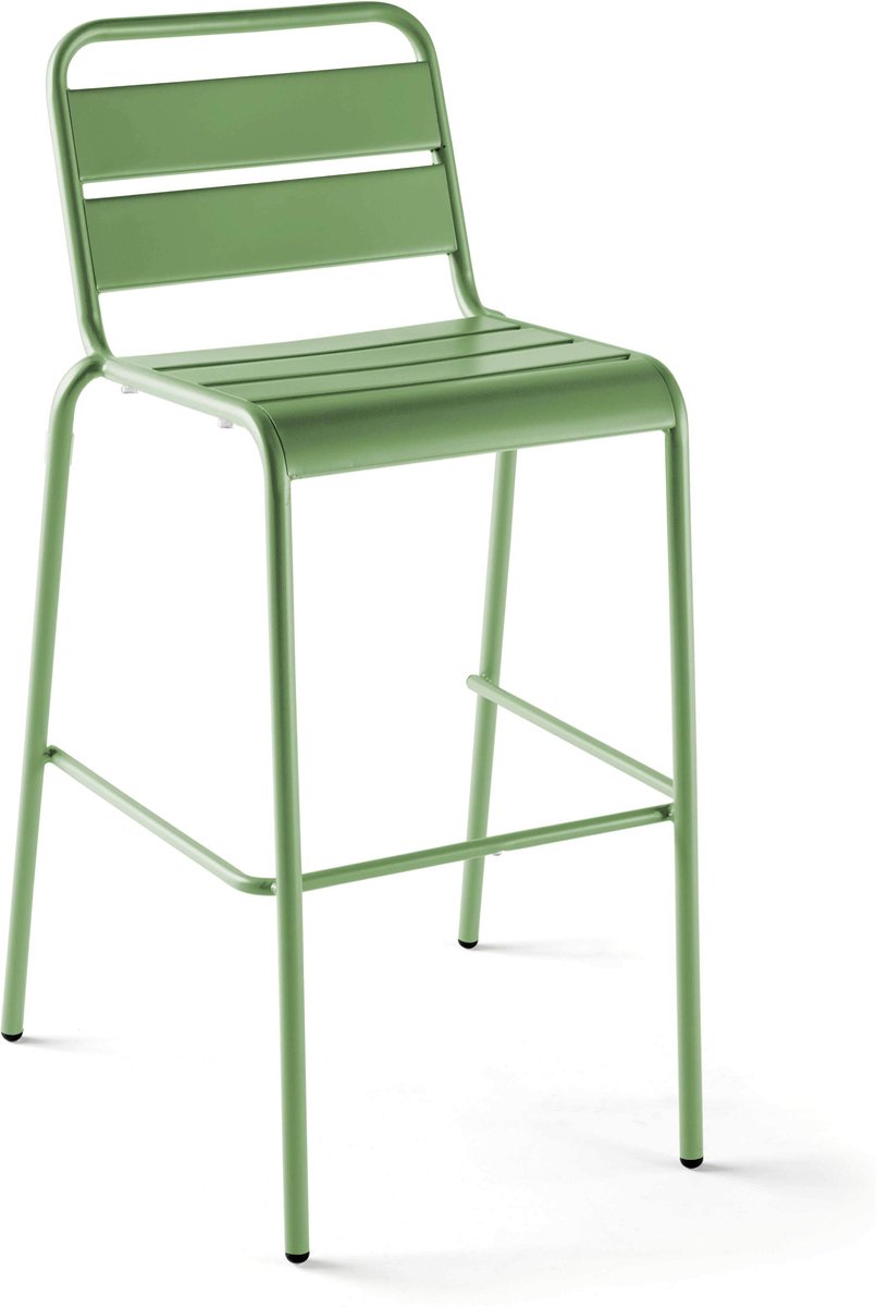 Oviala - Hoge stoel van groen cactusmetaal - Palavas