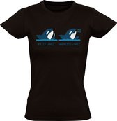 Killer Whale Harmless Whale T-shirt femme - pistolet - baleine - animal - mer - plage - poisson - couteau - dangereux - violence - chemise