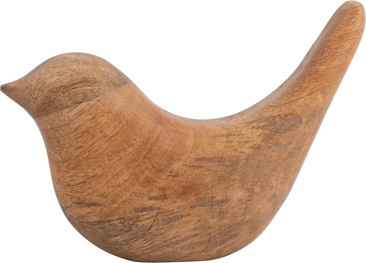 Statue vogel 13x18.5cm mango hout