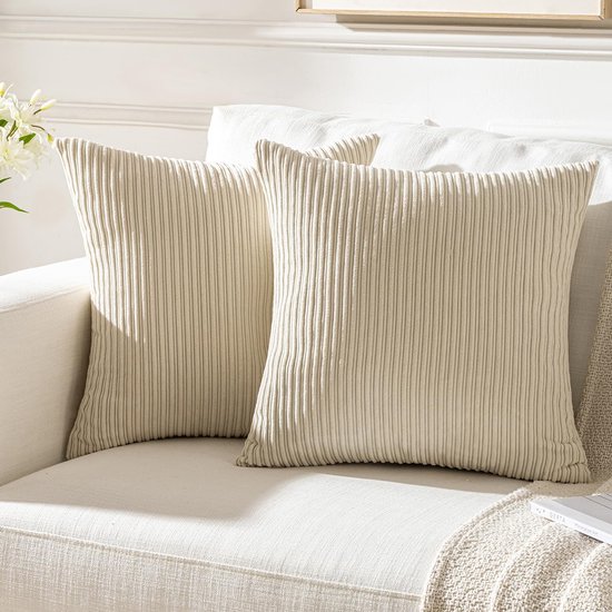 Inovra ® Stijlvolle Velvet Sierkussenhoezen Set van 2 voor Een Moderne Uitstraling