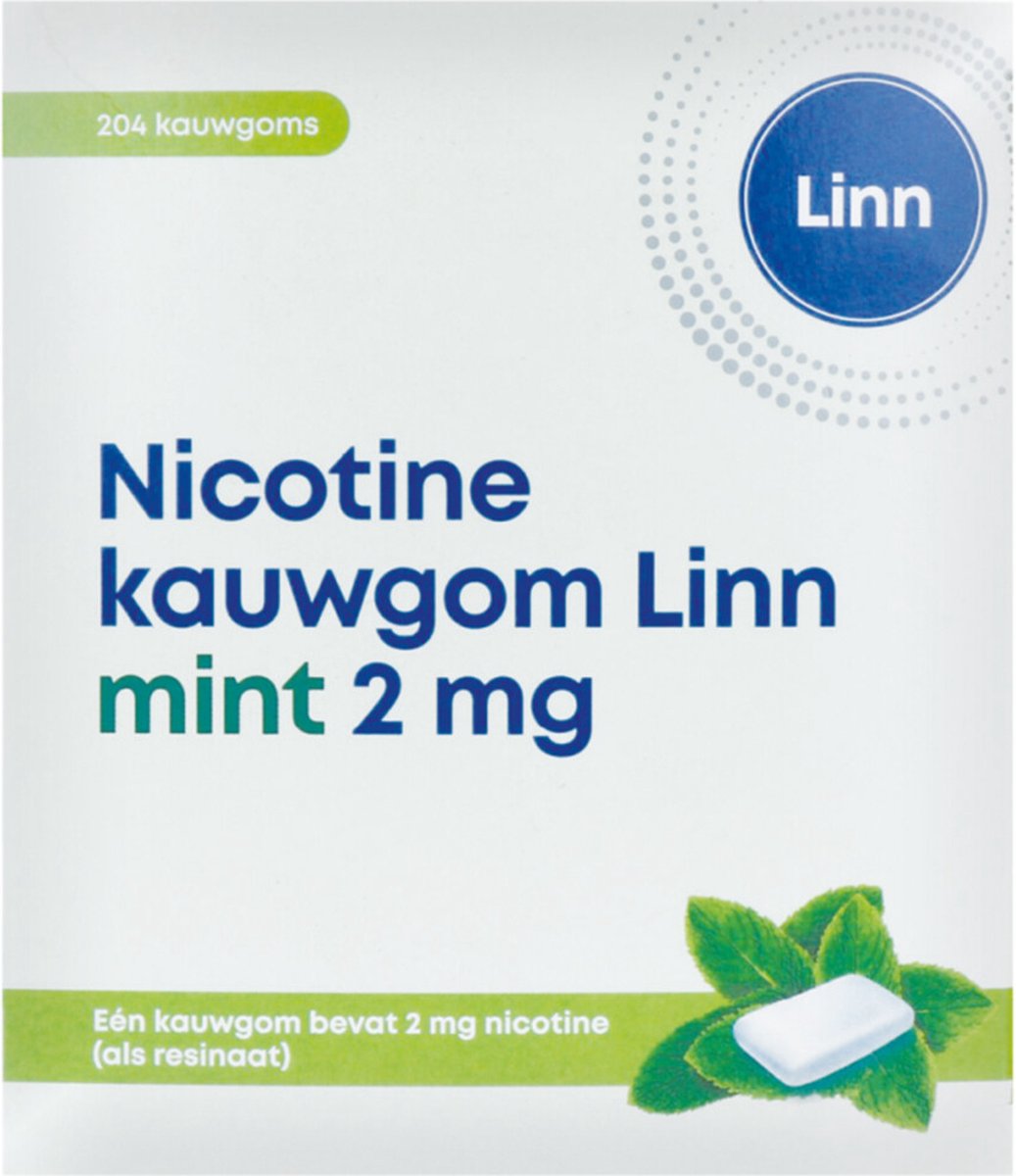 Goedkoopste Linn Nicotine Kauwgom Mint 2 mg 204 stuks