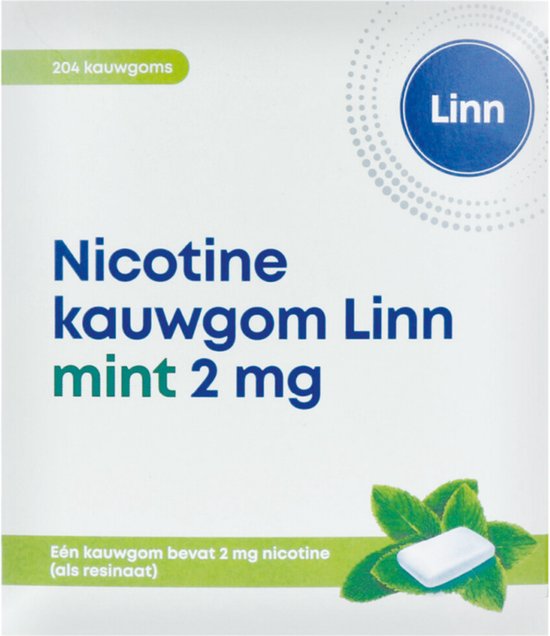 Linn Nicotine Kauwgom Mint 2 mg - 204 stuks