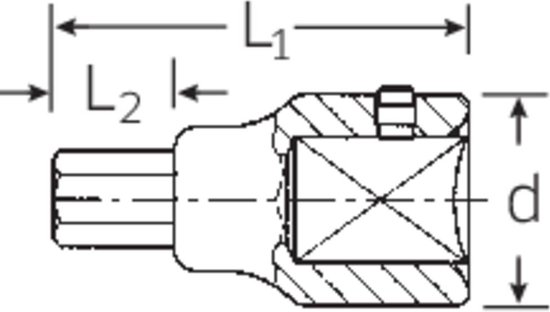 Douille-embout 6 pans intérieurs 17 mm Longueur: 80 mm Stahlwille 05050017 Propulseur: 3/4 (20 mm) 1 pc(s)