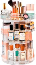 Homewize Abode - Make Up Organizer Transparant - 360 Graden Roterende Displaystandaard - Sieradendoos - Makeup & Nagellak Organizer - Acryl