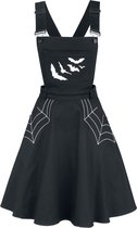 Robe chasuble Miss Muffet Hell Bunny Robe courte noire M Femme