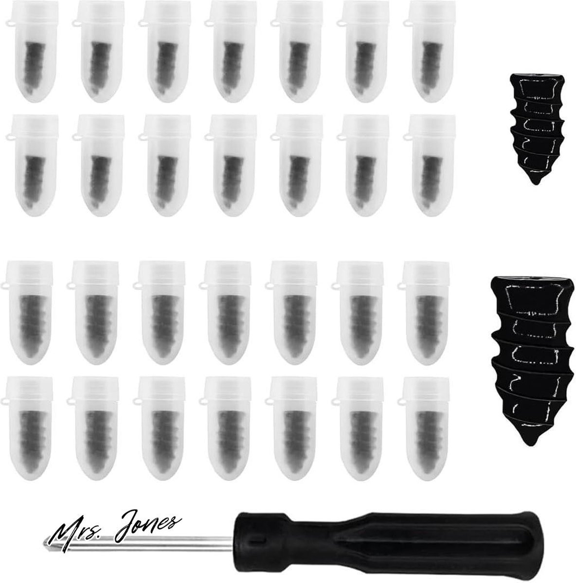 Mrs. Jones 30 stuks vacuüm bandenreparatieset tubeless - fietsreparatieset voor motorfietsen-fietsen .