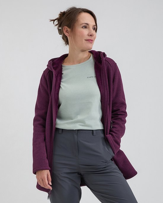 Life Line Cardigan Yara violet tricoté + capuche - taille 46