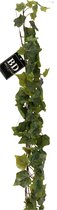 Bellatio Design kunstplant/hangplant slinger - Klimop/hedera - groen - 180 cm - lang - planten guirlandes