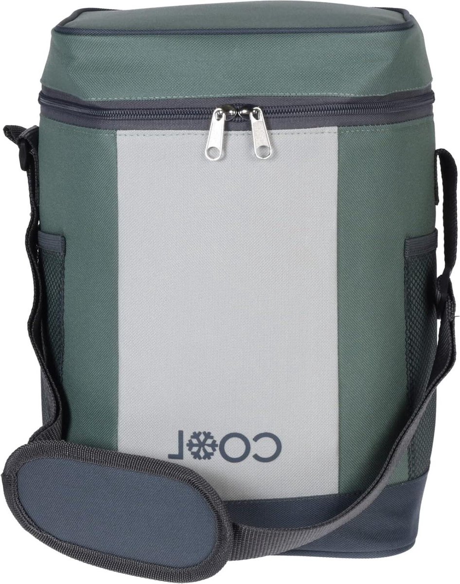 10 liter thermische tas- koeltas lunchtas- picknicktas geïsoleerd opvouwbaar voor levensmiddeltransport 20 x 20 x 30 cm (groen)
