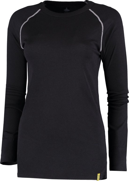 NOMAD® Lichtgewicht Thermoshirt Dames - Lange mouwen - L - Baselayer - Longsleeve Thermo - Droog & Warm - Zwart van Merkloos — afbeelding 5