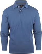 Polo à manches longues Steppin' Out Piqué Classic Mid Blauw - Taille 3XL - Homme