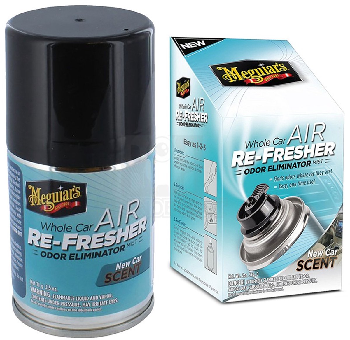 Meguiar's Air Re-Fresher Mist - New Car Scent Auto Luchtverfrisser - Nieuwe auto geur - Auto geurverfrisser - 57g