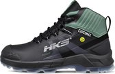 HKS Pioneer Green S3 werkschoenen - veiligheidsschoenen - safety shoes - heren - hoog - stalen neus - antislip - ESD - lichtgewicht - Vegan - zwart - maat 41