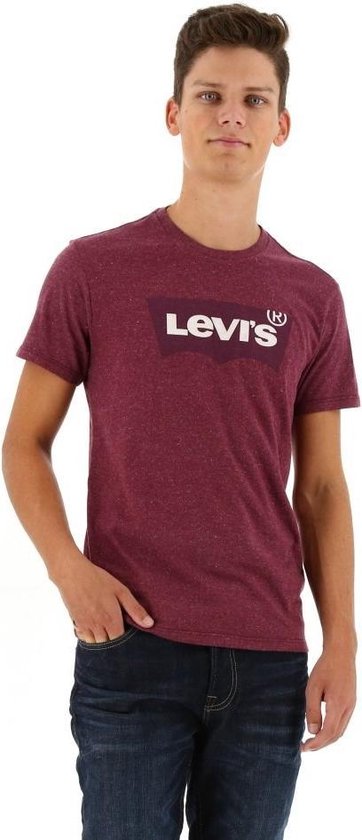 Celsius koken Hamburger Levi's T-shirt logo rood, maat S | bol.com