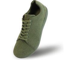Bareshoes Casual Suede Groen - Barefoot Schoenen voor Dames en Heren - lichtgewicht - natuurlijk bewegen