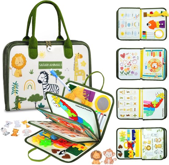 Montessori Busy Board: 27-in-1 bord voor zintuiglijke activiteiten, Fidget Toy - België