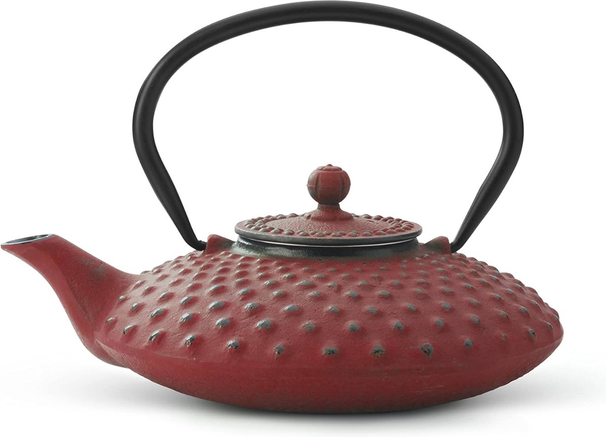 Theepot Gietijzer 0.8L - Rood
