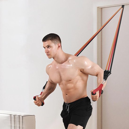 Elastische Trainingsband voor Thuisgymnastiek - Draagbare Fitness Accessoires voor Volledige Lichaamstraining — afbeelding 2